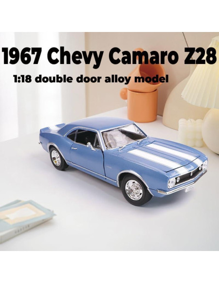 Chevrolet Camaro Z28 1967 a Escala 1:18 Diecast Azul