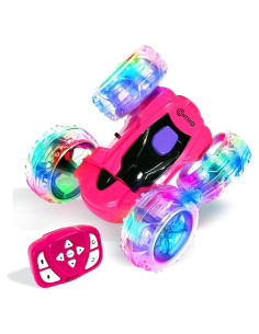 Coche RC Contixo Stunt 4WD Rosa 360 Acrobacias LED 4-12 años