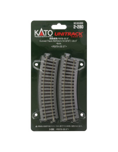 Curva de Pista HO Kato 370mm 22.5 Grados 2-280