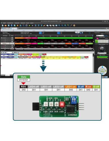 Analizador de Lógica Zeroplus LAP-C Pro 16 Canales 64Mb