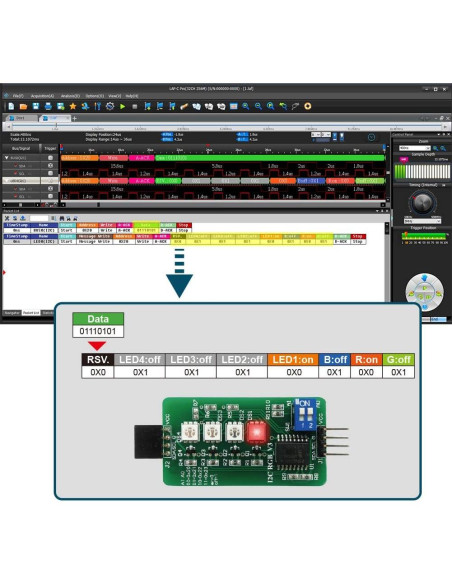 Analizador de Lógica Zeroplus LAP-C Pro 16 Canales 64Mb