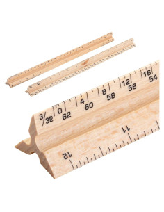 Regla de Escala Arquitectónica Mr. Pen 30.48 cm - Paquete de 2