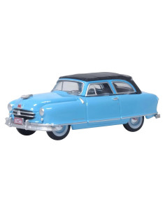 Modelo Coche Diecast 1950 Rambler Custom Landau Azul 1/87