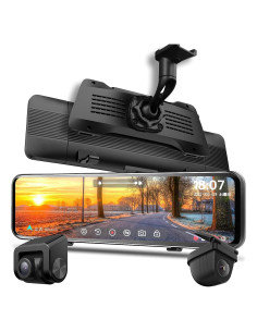 Cámara de Salpicadero NikoMaku AS-J3 2K con Espejo y Pantalla Táctil