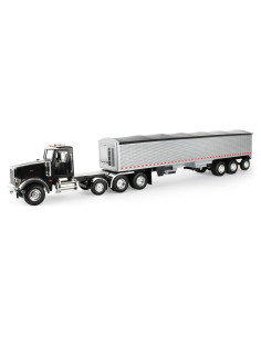 Camión Semi Peterbilt Modelo 367 Big Farm - Escala 1:16 - Juguete Interactivo con Remolque de Grano