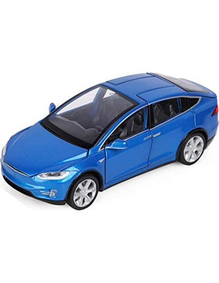 Coche Diecast Modelo X90 Azul 1:32 con Luces y Música Coche Diecast Modelo X90 Azul 1:32 con Luces y Música