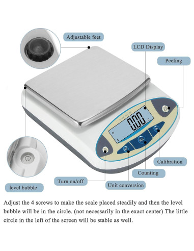 Balanza Analítica Bonvoisin 5000g 0.01g Alta Precisión