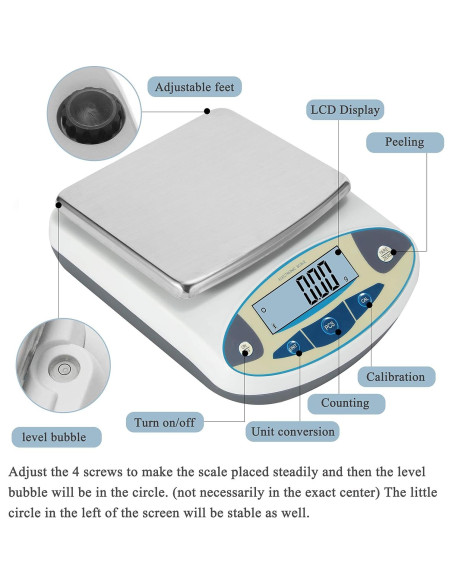 Balanza Analítica Bonvoisin 5000g 0.01g Alta Precisión