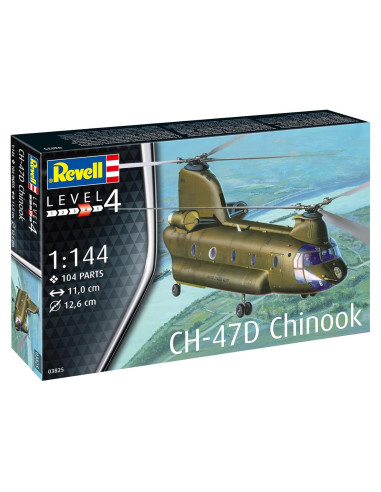 Kit de Modelo Revell CH-47D Chinook 1:144 Plástico Detallado