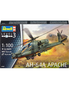 Kit de Modelo Helicóptero Apache 100 Revell 1:100 2