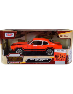 Coche Diecast 1/24 1974 Maverick Grabber Naranja Motormax 2