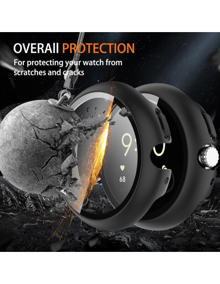 Funda Protectora Tnyldy para Google Pixel Watch 2/1 - Transparente