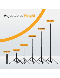 Soporte de Luz LED EMART 64" Plegable para Fotografía 2