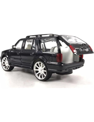 Coche Diecast 1/24 Motormax Navigator 1998 Negro Metálico