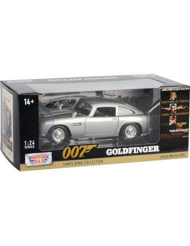 Coche de metal fundido DB5 RHD 007 Goldfinger 1:24 Motormax