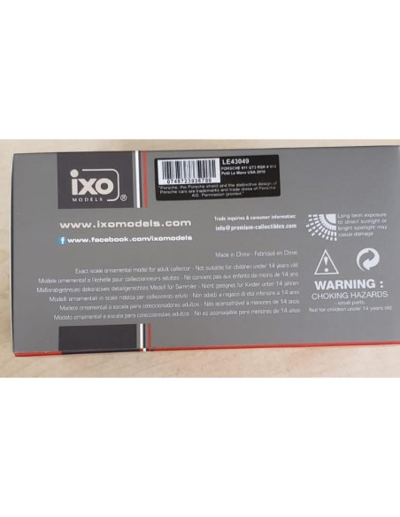 Coche Diecast OPO 10 Porsche 911 RSR 1:43 Metal Coche Diecast OPO 10 Porsche 911 RSR 1:43 Metal