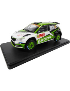 Coche en miniatura OPO 10 Skoda Fabia R5 1:24 metal 2