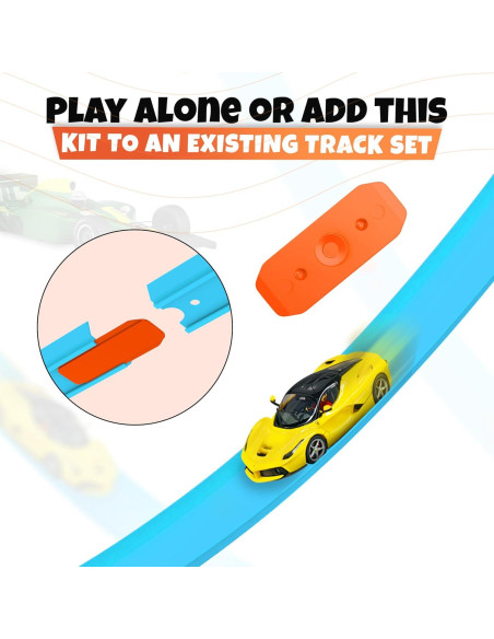 Conjunto de Pista Hot Wheels 86 Piezas 12 Metros Azul