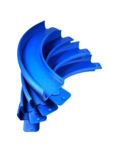 Pistas Curvas de 90 Grados para Hot Wheels - Juego de 4