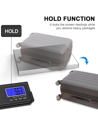 Balanza de Envío THINKSCALE 200kg Acero Inoxidable LCD Inalámbrica