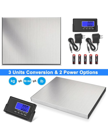 Balanza de Envío THINKSCALE 200kg Acero Inoxidable LCD Inalámbrica