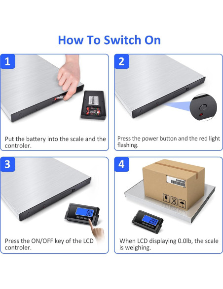 Balanza de Envío THINKSCALE 200kg Acero Inoxidable LCD Inalámbrica