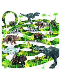 Juego de Pistas de Tren Dinosaurios Desuccus CF2268 144 Piezas