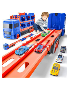 Camión Transportador Kiddiworld con Pista de Carreras 165 cm