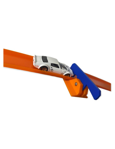 Abrazadera de pista con puerta de inicio Hot Wheels 1 carril