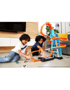 Set de Pista Torre de Choque Hot Wheels GJM76, 83 cm, 1 coche 2