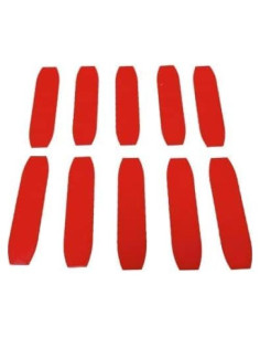 Conjunto de 10 Conectores Rojos Impresos en 3D para Hot Wheels