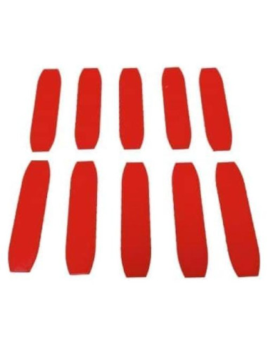 Conjunto de 10 Conectores Rojos Impresos en 3D para Hot Wheels