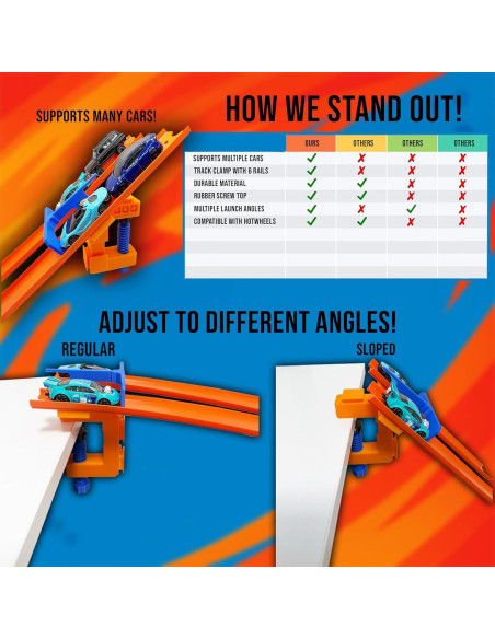 Puerta de Inicio Doble Lila Layers para Hot Wheels - Naranja/Azul Puerta de Inicio Doble Lila Layers para Hot Wheels - Naranja/Azul