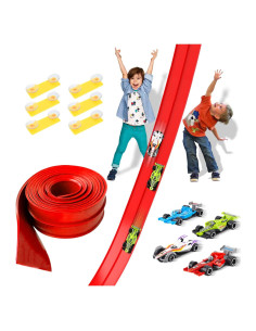 Pista de Carreras LITTCO 3.9 m con 4 Coches F1 para Niños