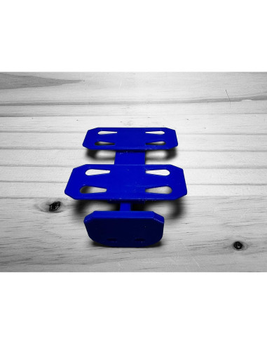 Soporte de Pared para Pistas Hot Wheels - 2 Carriles Azul