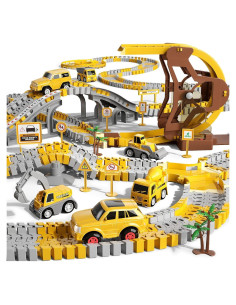 Juego de Pistas de Construcción 299 PCS iHaHa con Coches