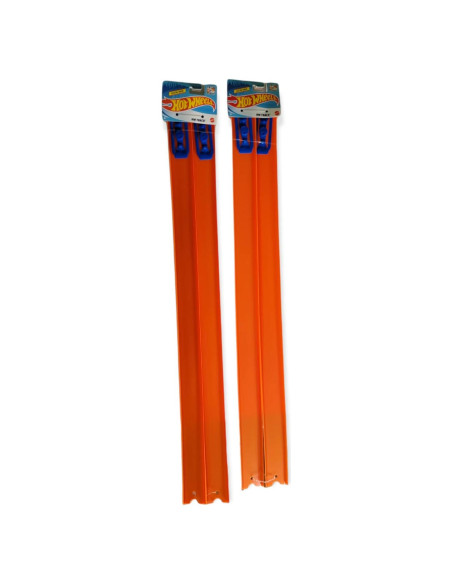 Pista Hot Wheels 4 Piezas Rectas 2.44m con Conectores Pista Hot Wheels 4 Piezas Rectas 2.44m con Conectores
