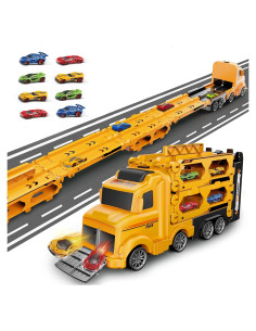 Camión Transportador Veslier con Pista de Carreras 3 Capas