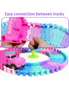 Set de Pistas Flexibles 96 PCS SCKTYZS - Juguete de Carreras 2