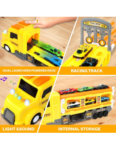 Conjunto de Pista de Carreras Camión Transportador ITEFDTUTNE 1.2m 2