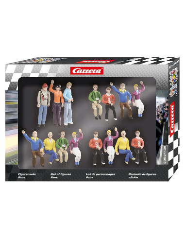 Conjunto de 15 Espectadores de Carrera Carrera 1:32 - Figuras Detalladas