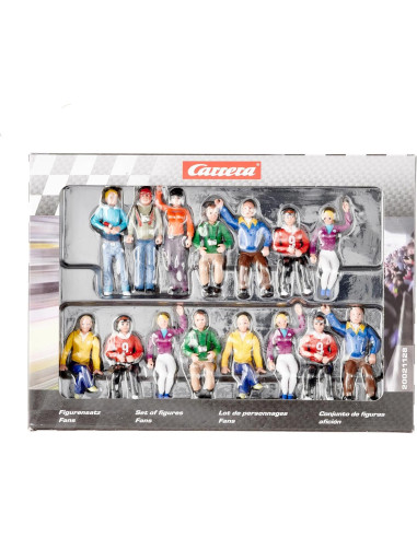 Conjunto de 15 Espectadores de Carrera Carrera 1:32 - Figuras Detalladas