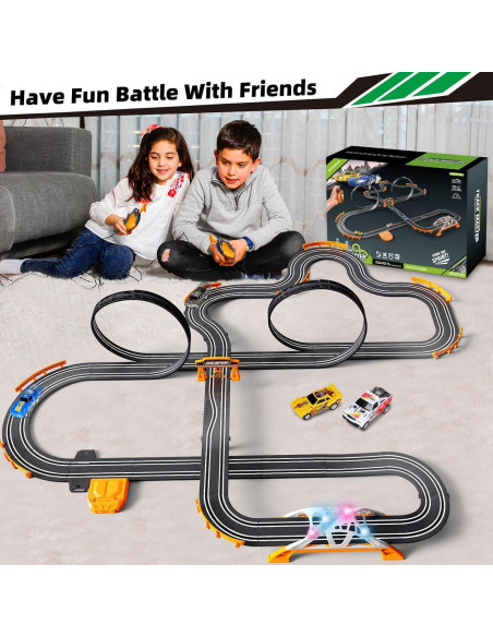 Pista de Carreras Eléctrica DR 8.53m con 4 Coches para Niños