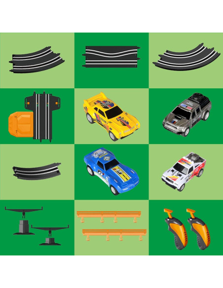 Pista de Carreras Eléctrica DR 8.53m con 4 Coches para Niños