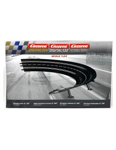 Pista Digital Carrera 1:32 - Curva Alta 30.48cm 6 Piezas