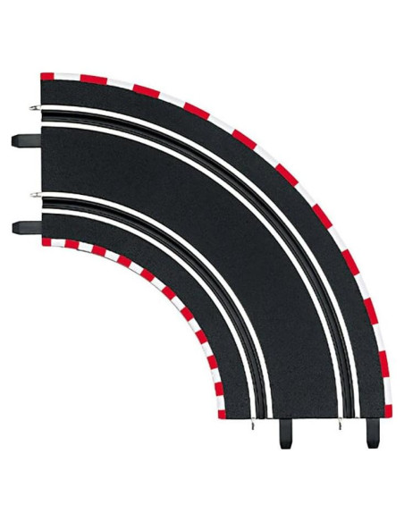 Pista Curva Carrera Go!!! 1:43 - 2 Piezas 90 Grados Pista Curva Carrera Go!!! 1:43 - 2 Piezas 90 Grados