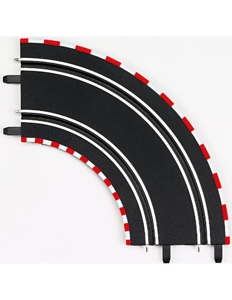 Pista Curva Carrera Go!!! 1:43 - 2 Piezas 90 Grados Pista Curva Carrera Go!!! 1:43 - 2 Piezas 90 Grados