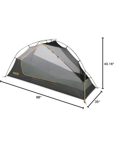 Tienda de Bikepacking Ultraligera NEMO Dragonfly OSMO 1 Persona