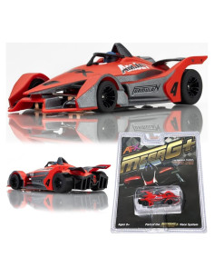 Coche de Slot AFX Mega-G+ Fórmula N HO Rojo y Gris