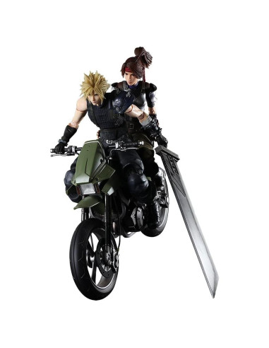 Figura de Acción Final Fantasy VII Remake Jessie y Cloud con Bicicleta